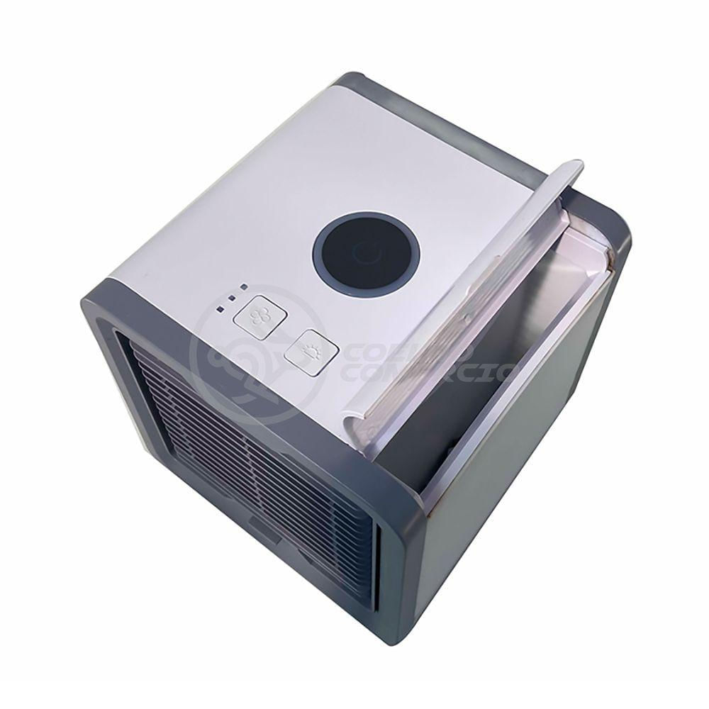 Ar Condicionado Portátil Arctic Air Cooler Umidificador Climatizador Luz Led 7 Cores Rgb