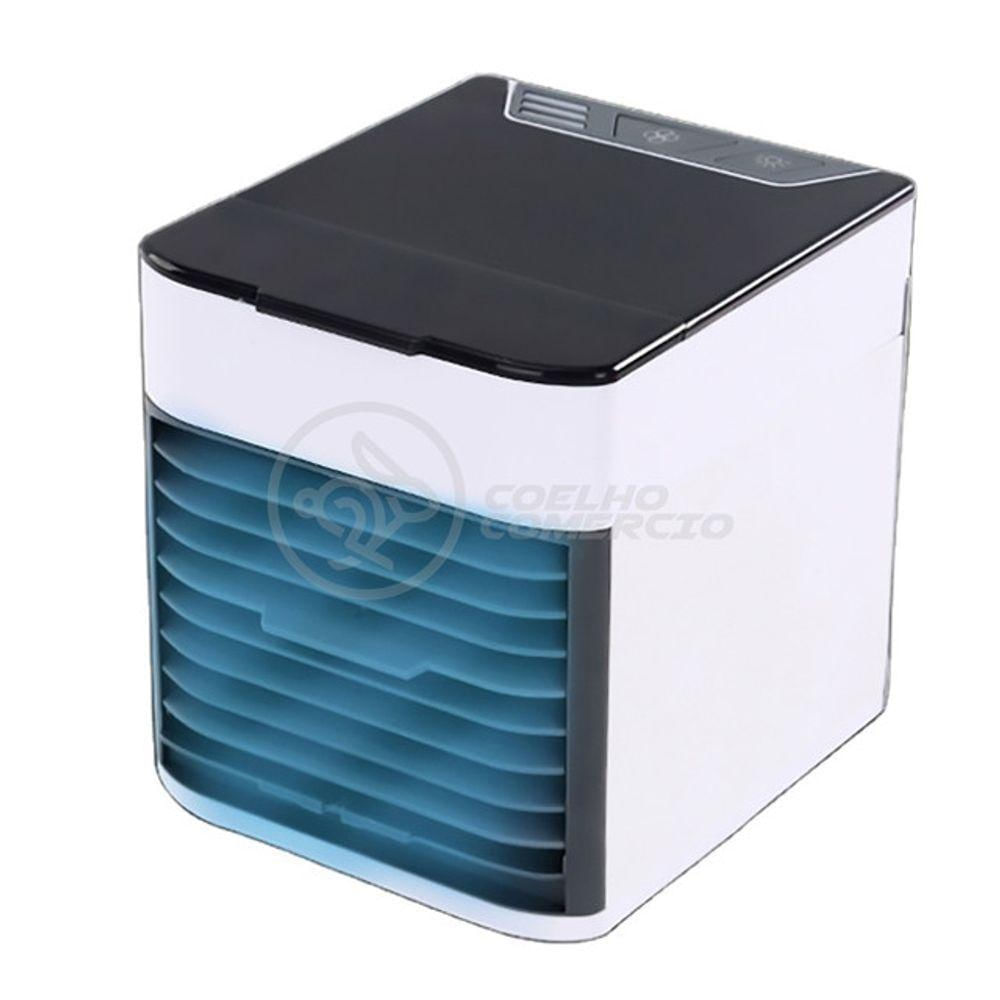 Ar Condicionado Portátil Arctic Air Cooler Umidificador Climatizador Luz Led 7 Cores Rgb