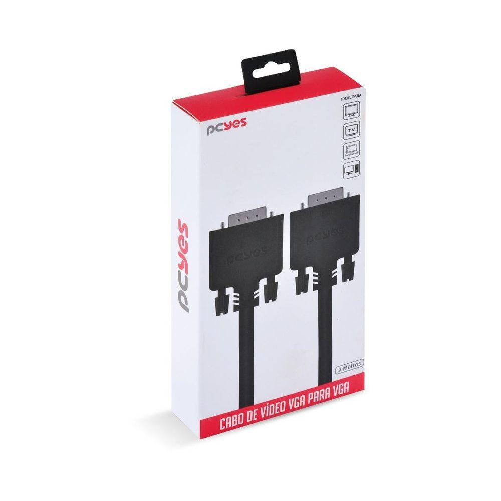 Cabo Vga 15 Pinos Macho 3m - Pvm15-3