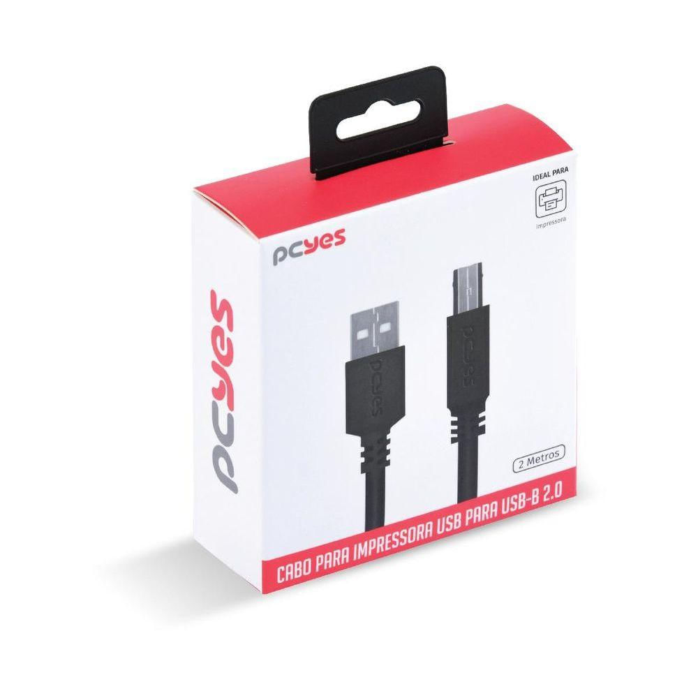 Cabo P- Impressora Usb A 2.0 P- Usb B 2m - Puabm2-2