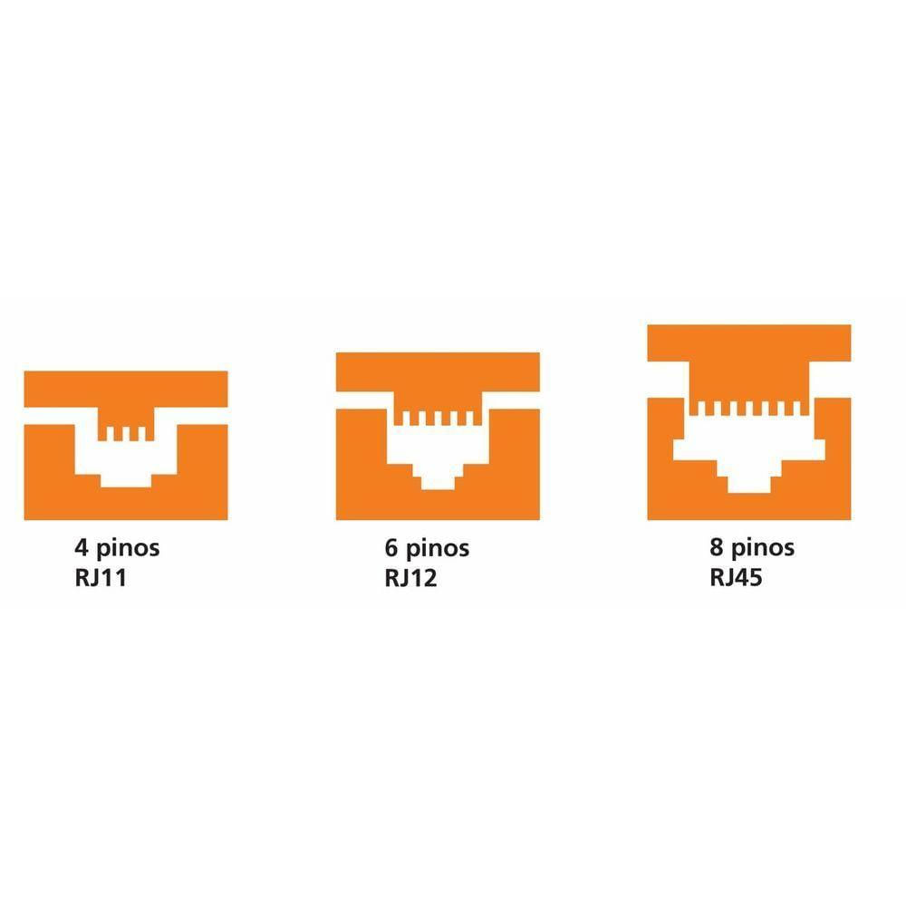 Alicate Crimpador Rj11, Rj12 E Rj45 Tramontina Pro