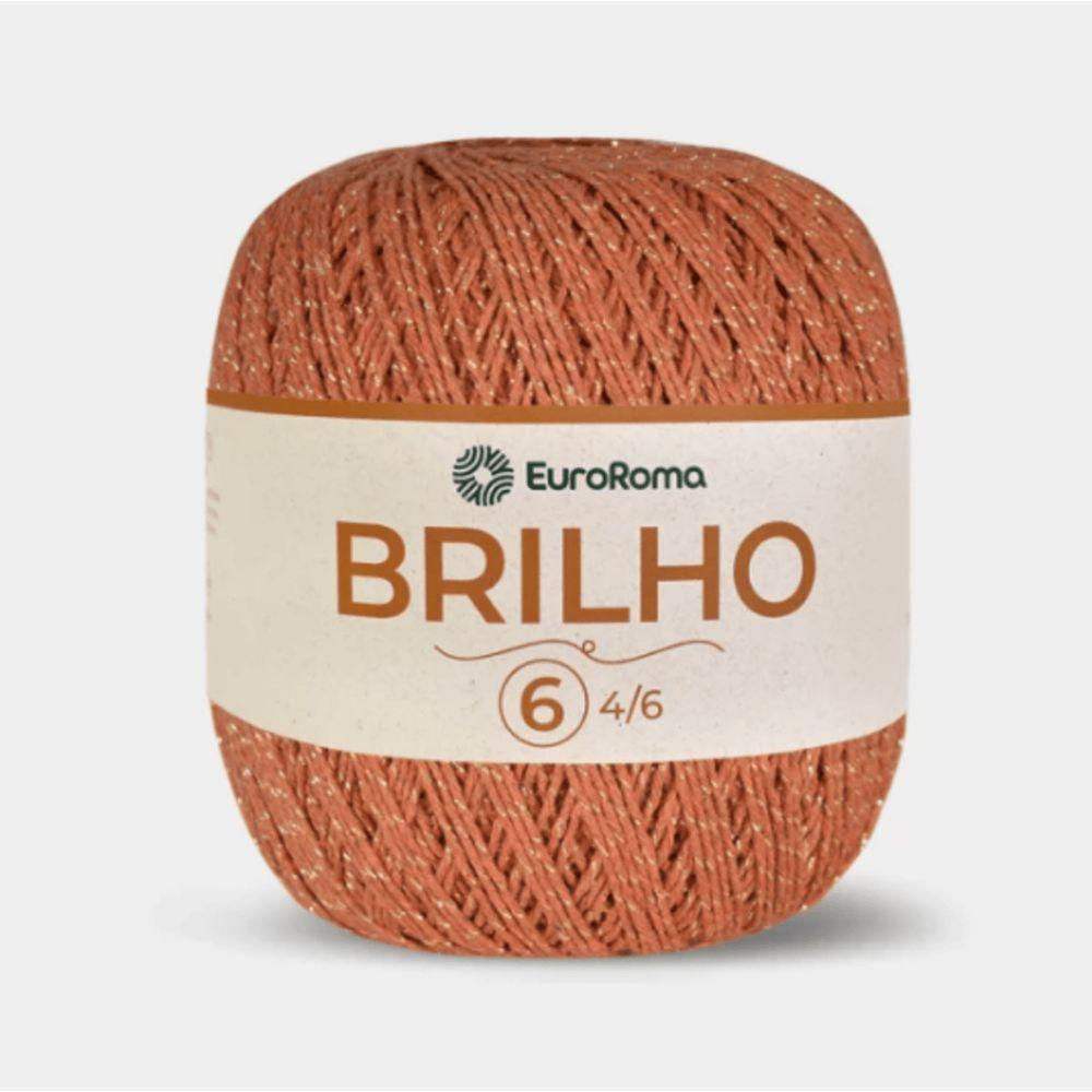 Barbante Euroroma Nº6 Brilho Ouro 400 Gr