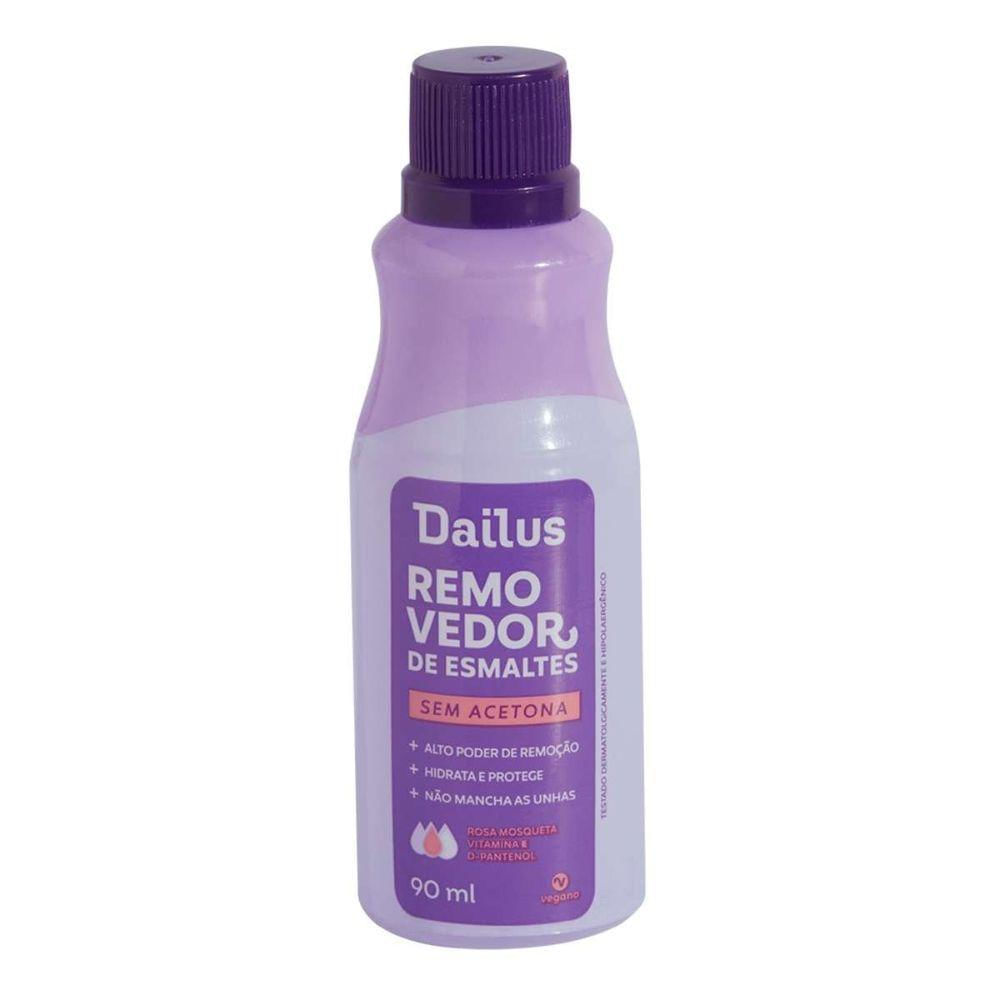 Removedor De Esmalte 120ml Dailus Remoção Eficiente e Cuidado Com As Unhas
