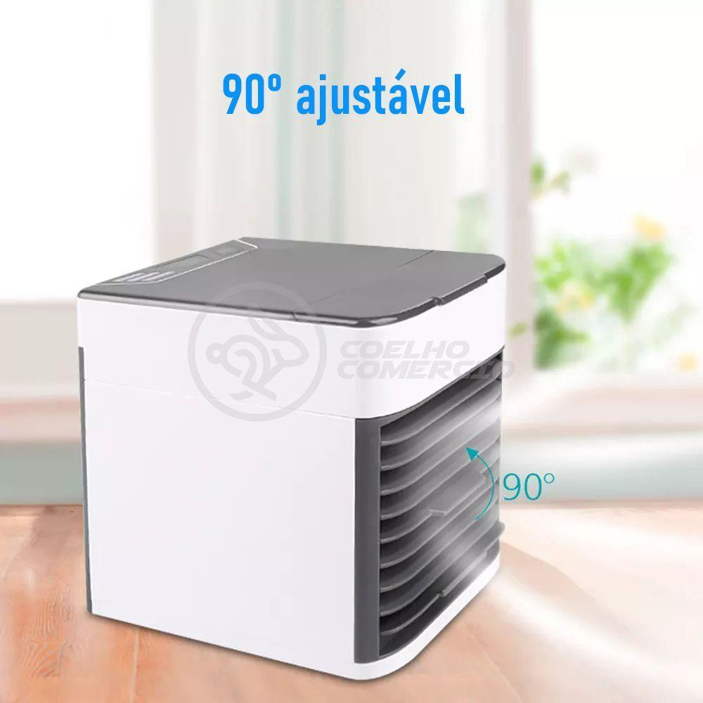 Ar Condicionado Portátil Arctic Air Cooler Umidificador Climatizador Luz Led 7 Cores Rgb