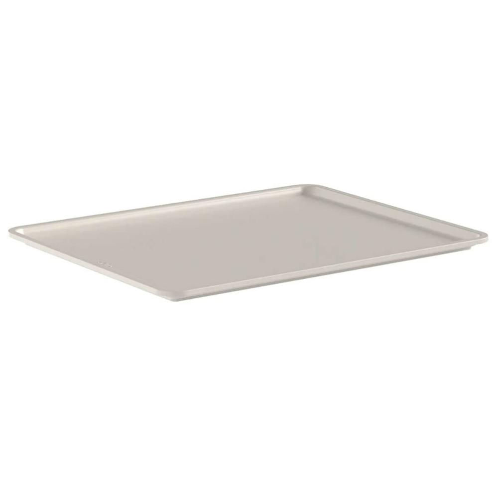 Tampa para Cesto Flow de 8,2L 12L ou 16L Bege 34x27x1,3cm Tampa para Caixa Organizadora Ou