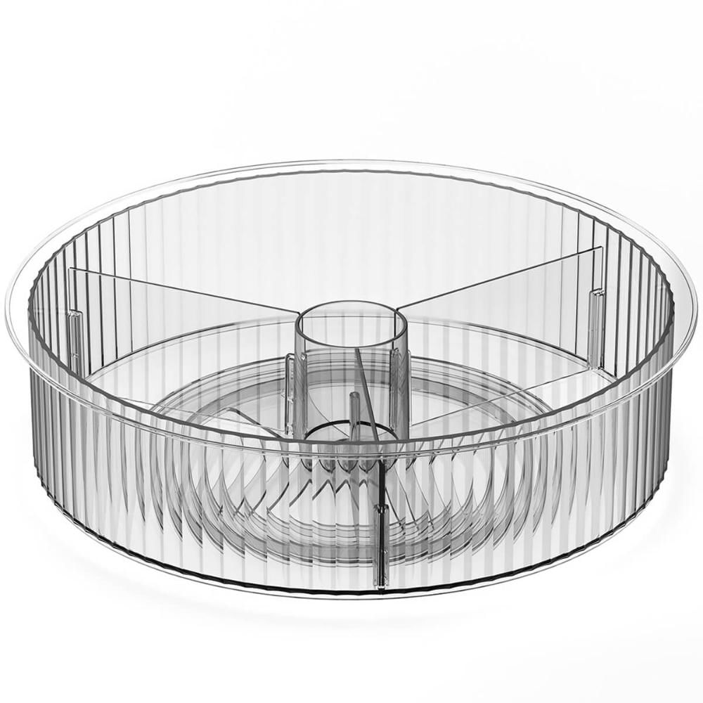 Organizador Giratório 3 Divisórias Multiuso Coza New Retrô 31cm Maquiagem Temperos