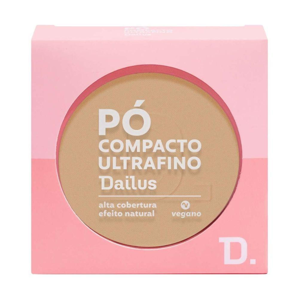 Pó Compacto Ultrafino 9g Dailus Acabamento Suave e Controle De Brilho D4 Claro