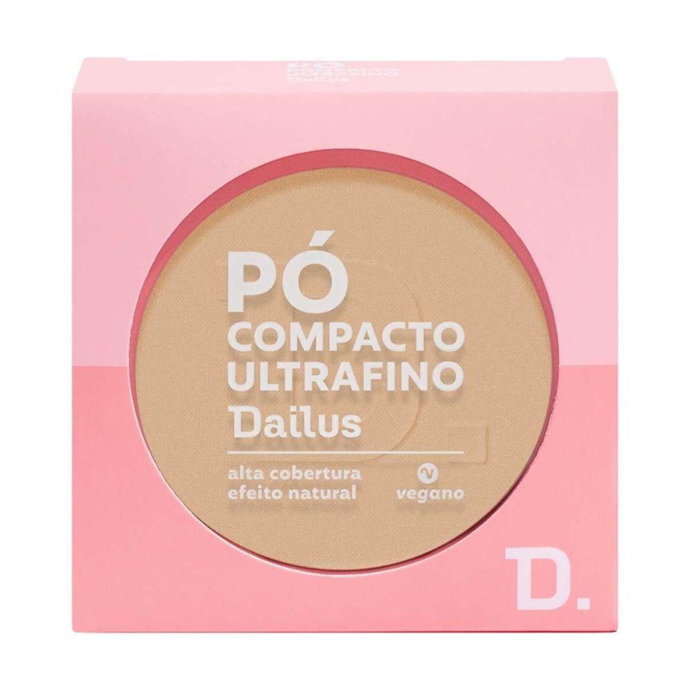 Pó Compacto Ultrafino 9g Dailus Acabamento Suave e Controle De Brilho D3 Claro