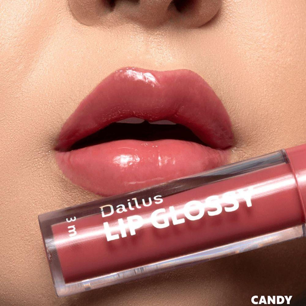 Lip Glossy 5g Dailus Brilho Intenso e Toque Suave Para Seus Lábios Candy