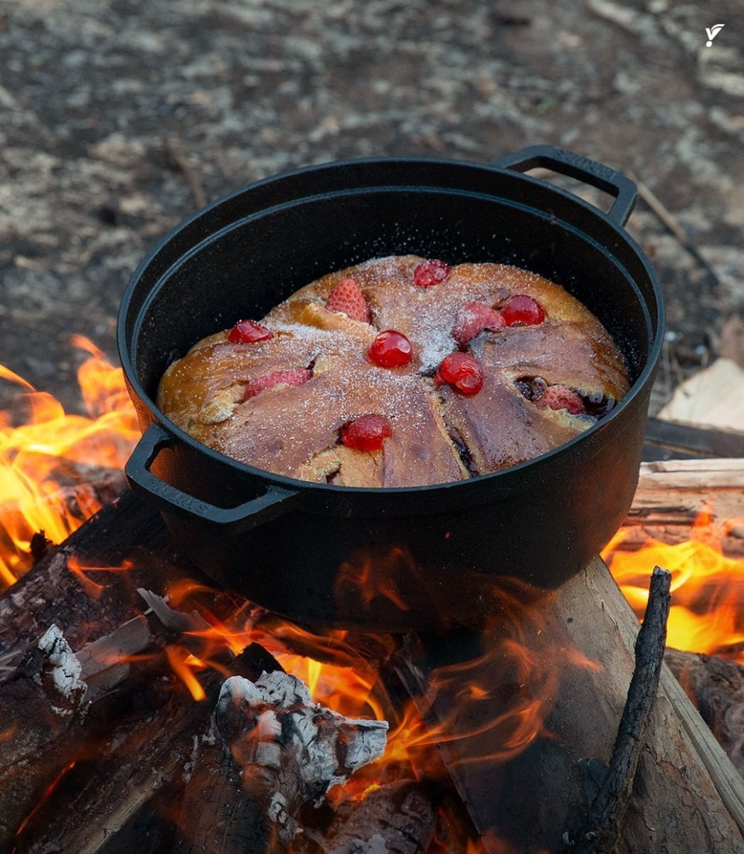 Panela De Ferro Caçarola Neo 1,7L Tampa E Alça De Ferro 18cm