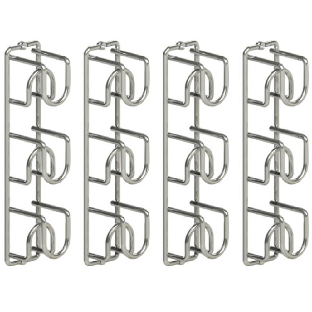 Kit 4 Suporte para 3 Garrafas de Vinho cada Adega de Parede Aramado Masutti Cube