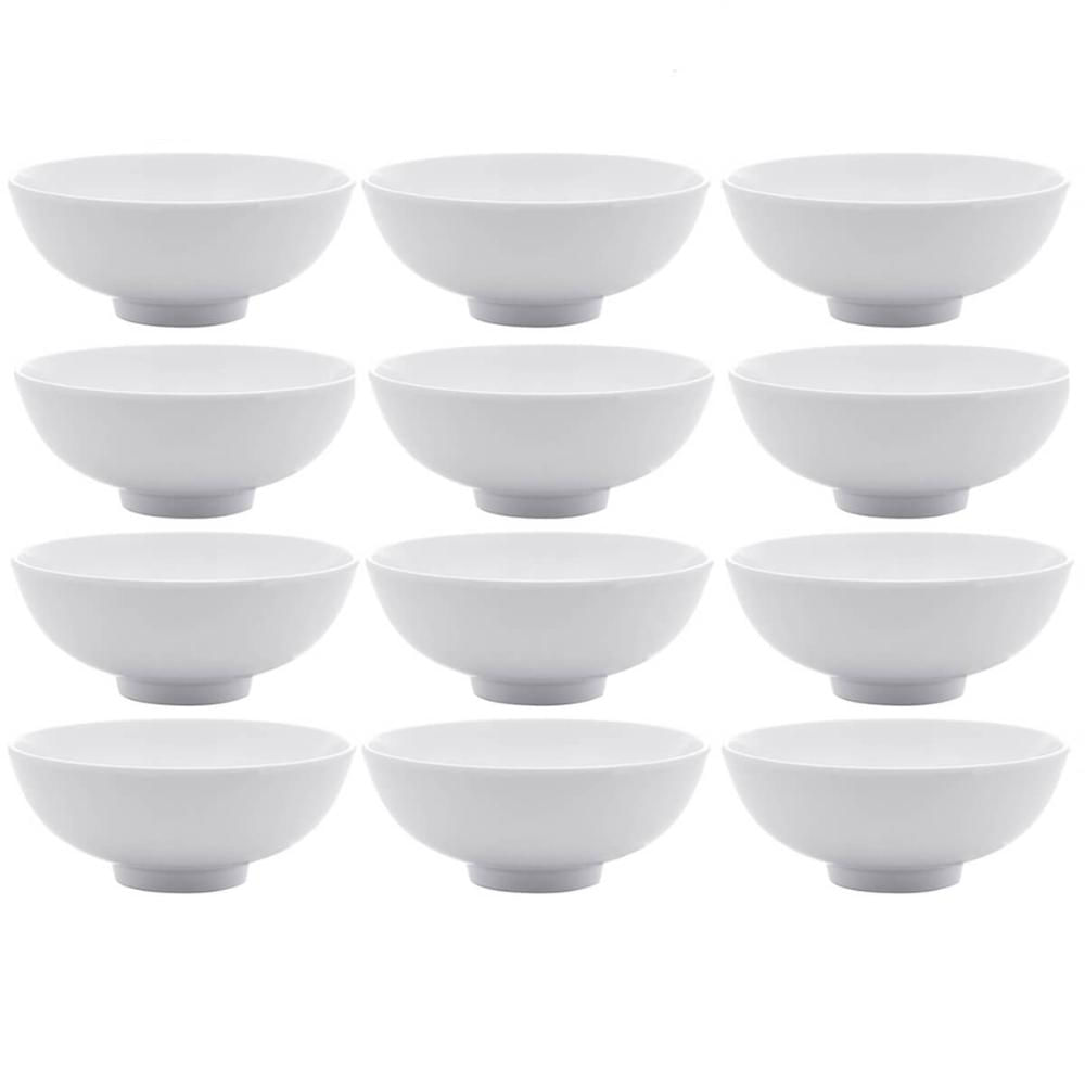 Kit 12 Bowls de Melamina 12,5x5cm Cumbuca Pequena Potinho para Sobremesa Frutas