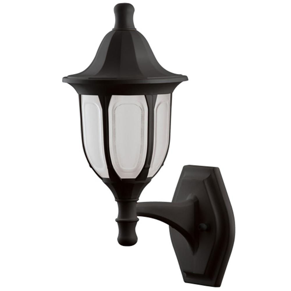 Luminária Arandela Modena Preta 16,5x21x38cm de Parede Externa Interna Lâmpada E27