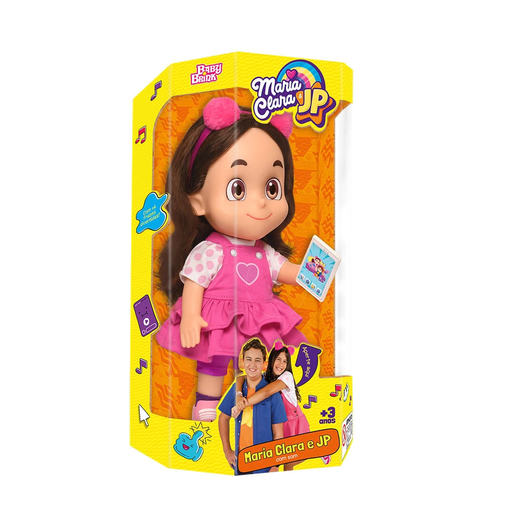 Boneca Maria Clara Babybrink com Som 14 Frases