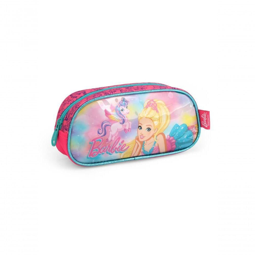 Estojo Poliester Barbie Pink Pink - Unico Pink