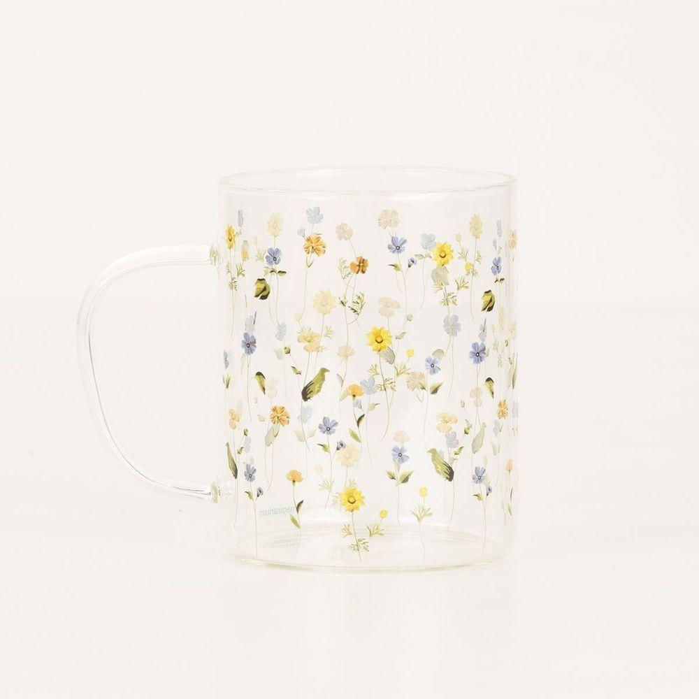 Caneca Com Tampa E Colher Botânica