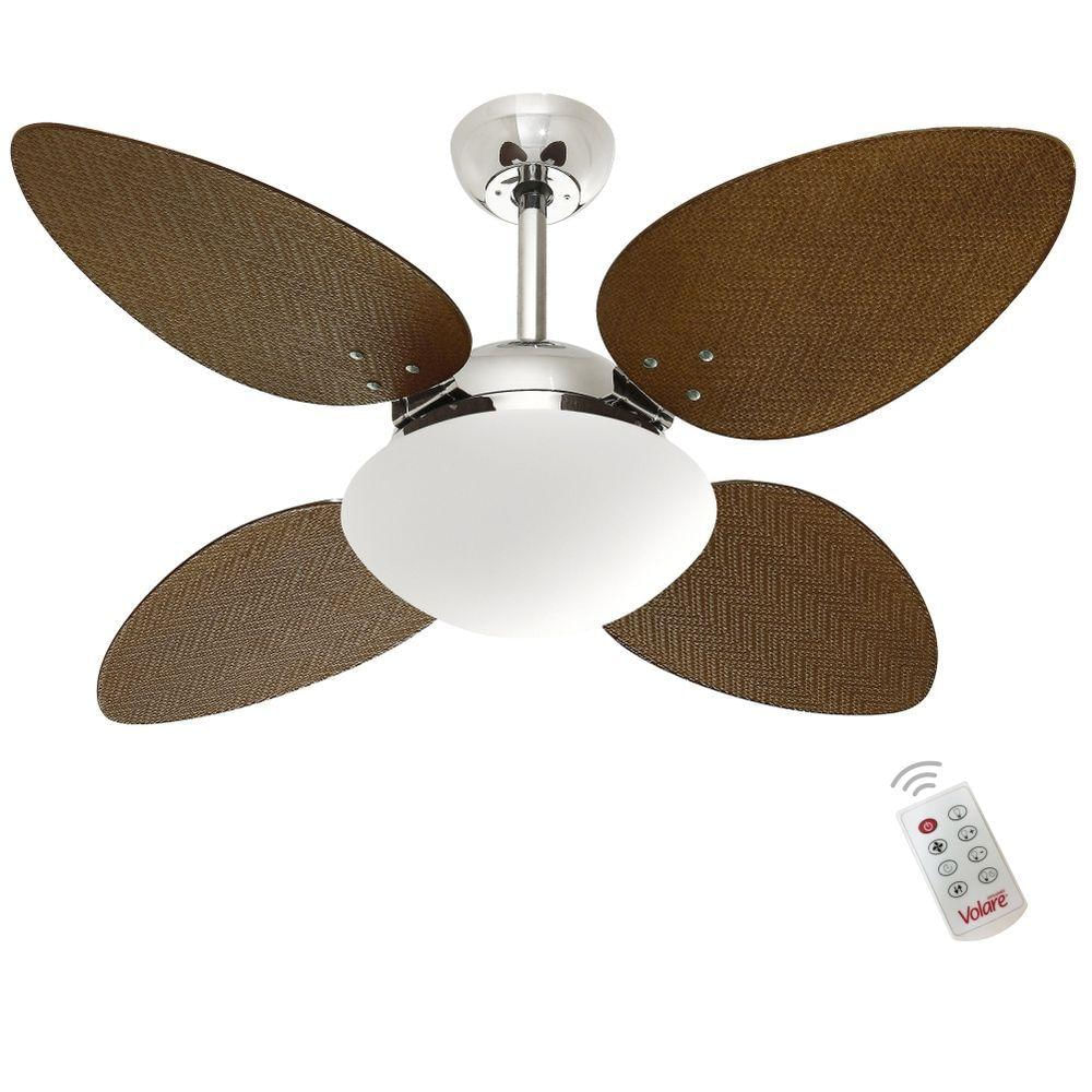 Ventilador Premium Tabaco 220V E Controle Remoto