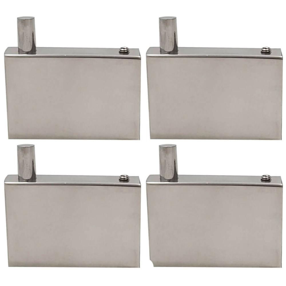 4 Ganchos em Aço Inox Cabide de Parede Roupas Toalheiro Banheiro Lavabo Orquídea