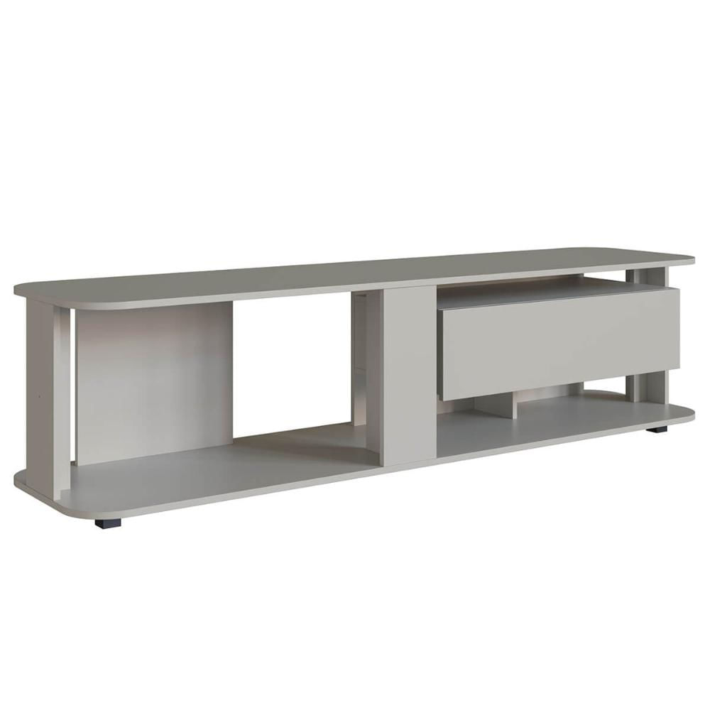 Estante Baixa Rack Tv até 65" 180x45x47cm Gaveta Iluminação RGB RA0180 Arenas