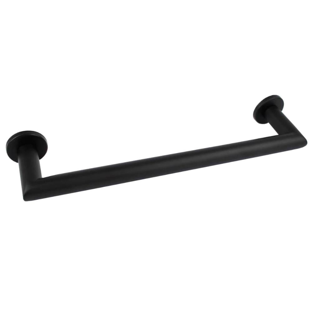Toalheiro Para Banheiro Preto Fosco Porta Toalha 30cm Aço Inox de Parede