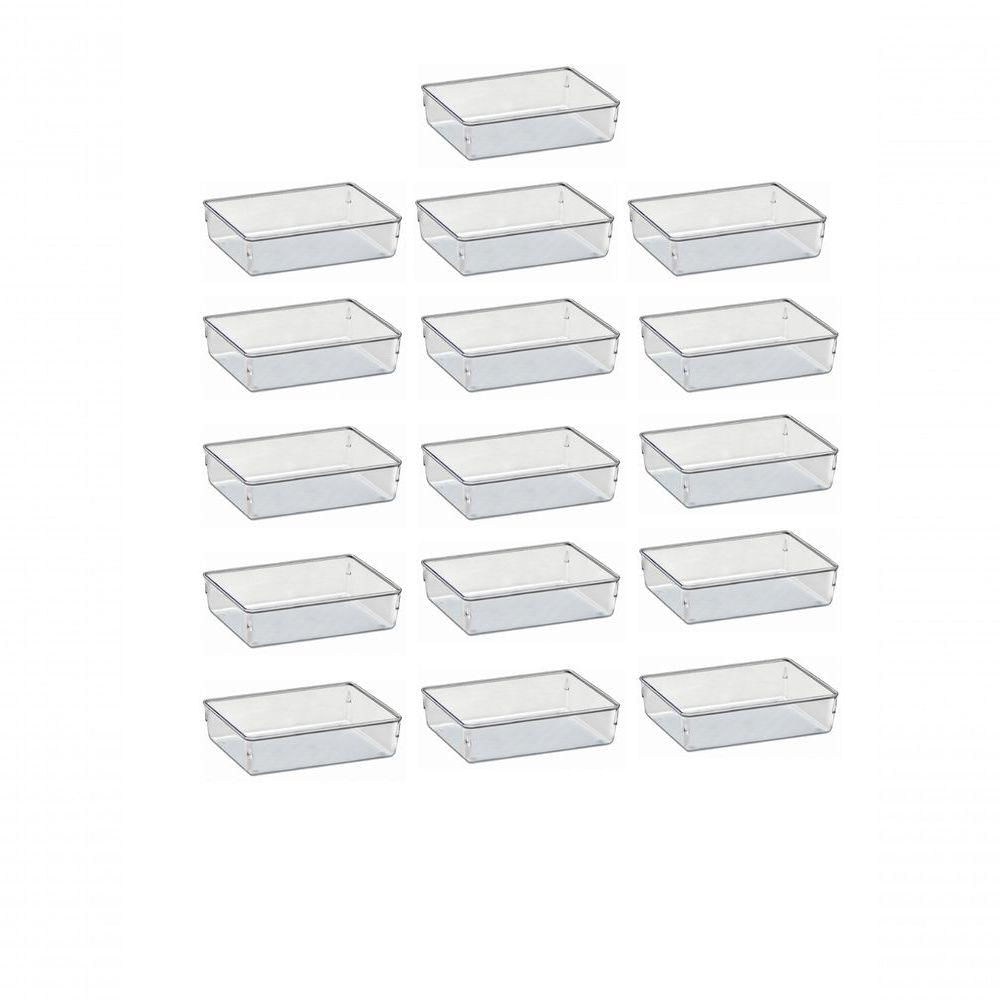 Kit 16 Organizador Modular Pote Transp Gde Acrimet