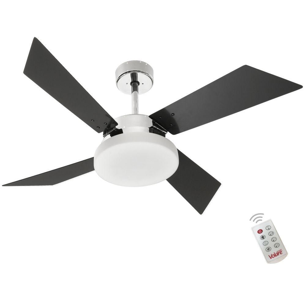 Ventilador Volare Tech Preto 127V E Controle Remoto