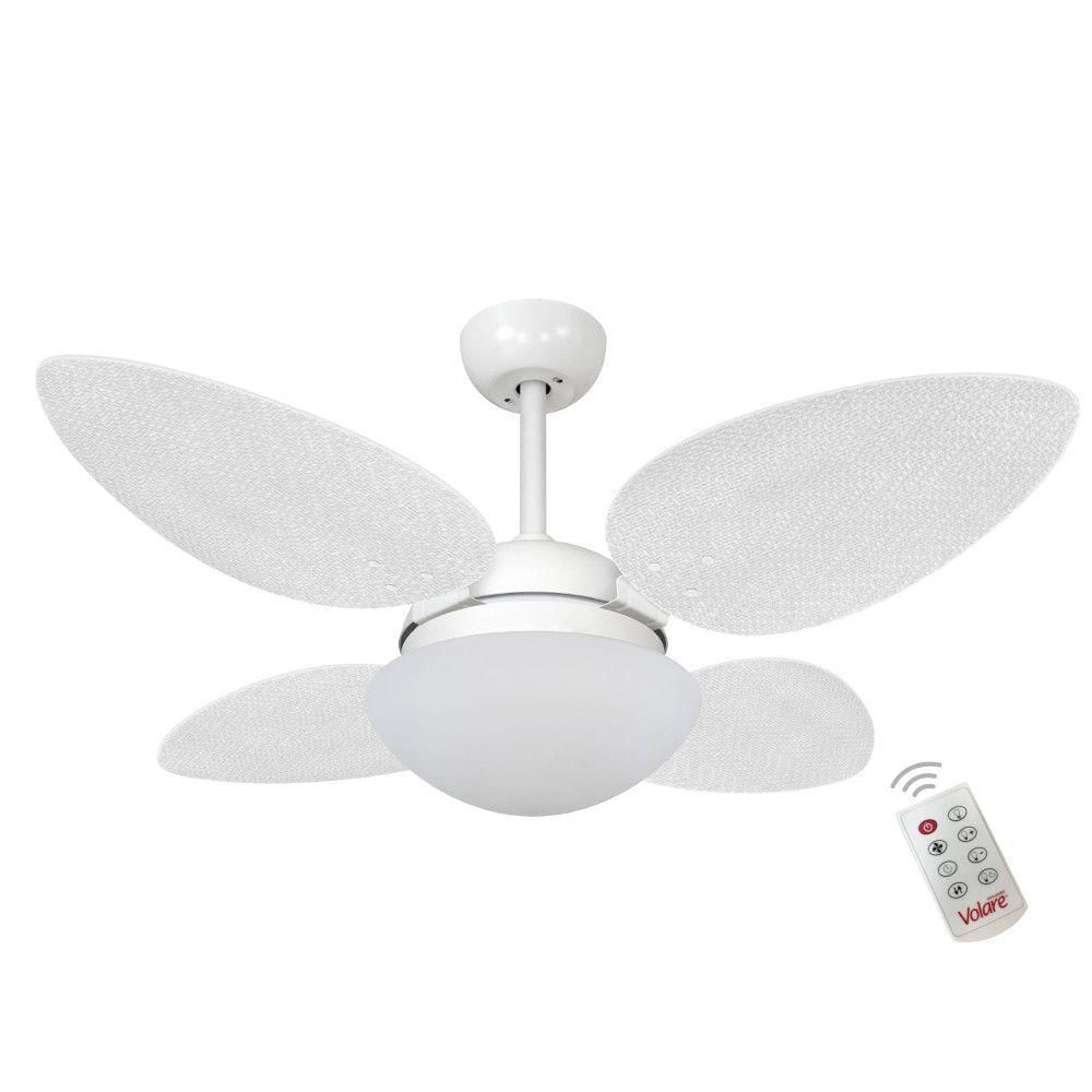 Ventilador Volare P Palmae Branco 127V E Controle Remoto