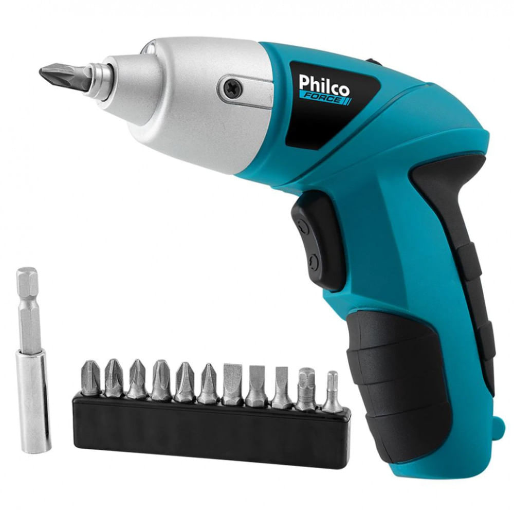 Parafusadeira Philco Force PPF01 4,8V e 11 Bits - Bivolt