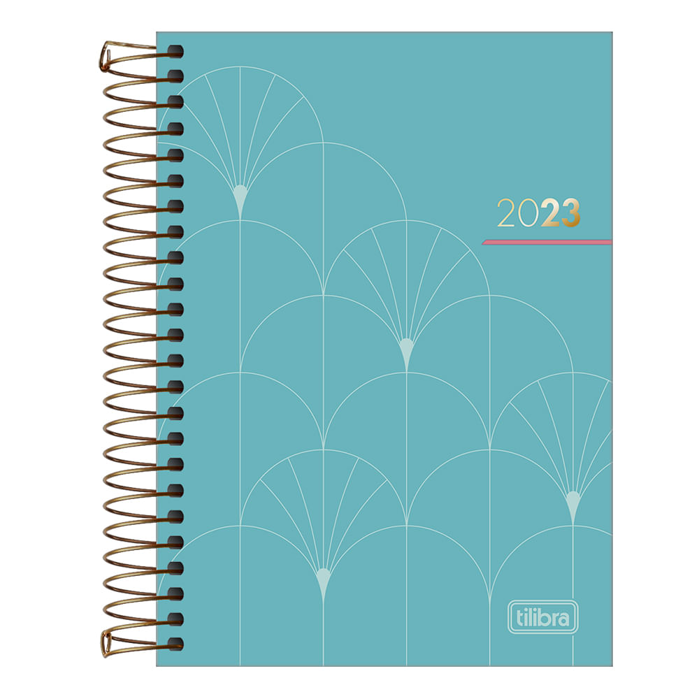 Agenda Executiva Tilibra Espiral Spot Feminina Média - Item Sortido