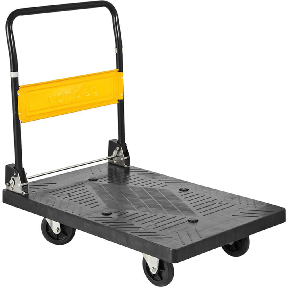 Carrinho Plataforma 300kg Vonder Transporte Carga Alça Dobrável Rodízios Aço Carbono