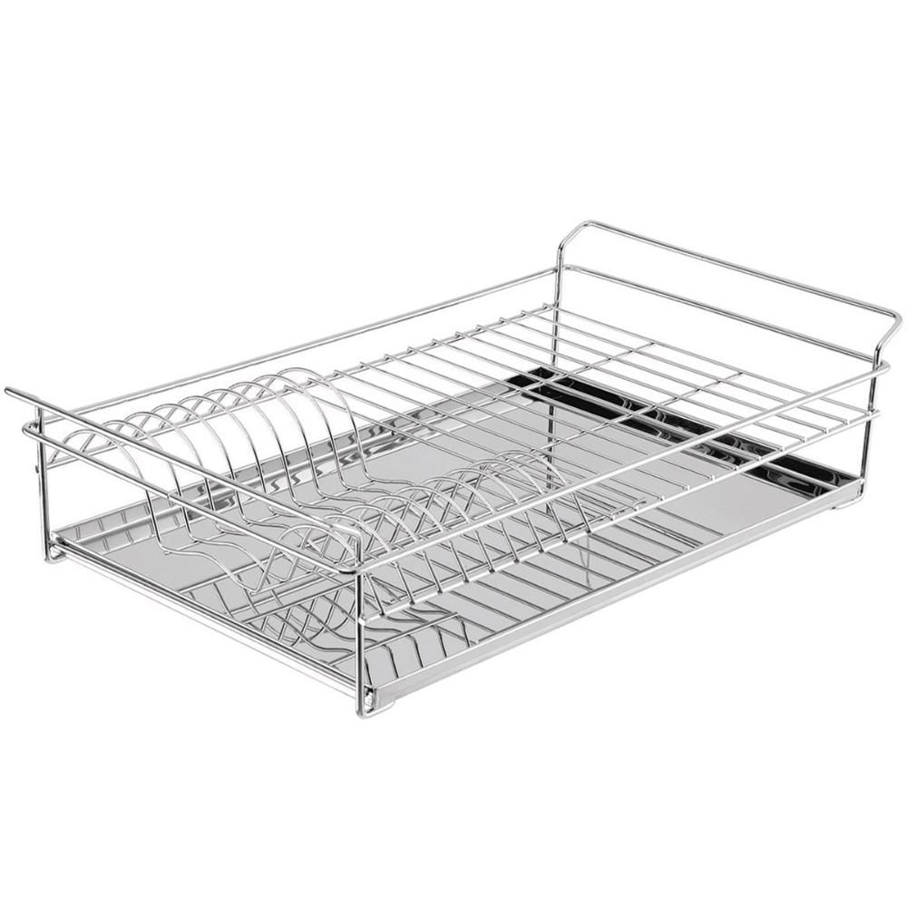 Escorredor de Louças para Bancada com Bandeja Removível Masutti Copat em Aço Inox