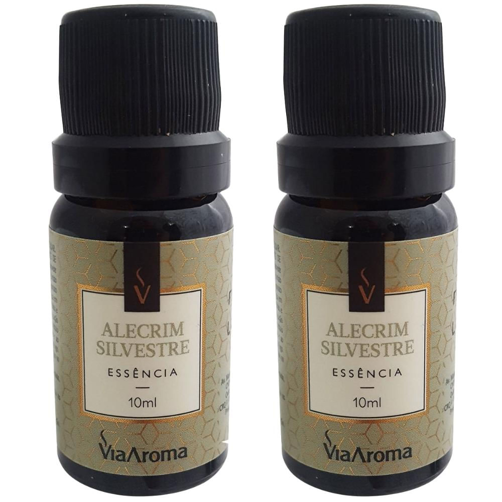 Kit 2 Essências Aromatizantes pra Aromatizador Elétrico Via Aroma 10ml Alecrim Silvestre