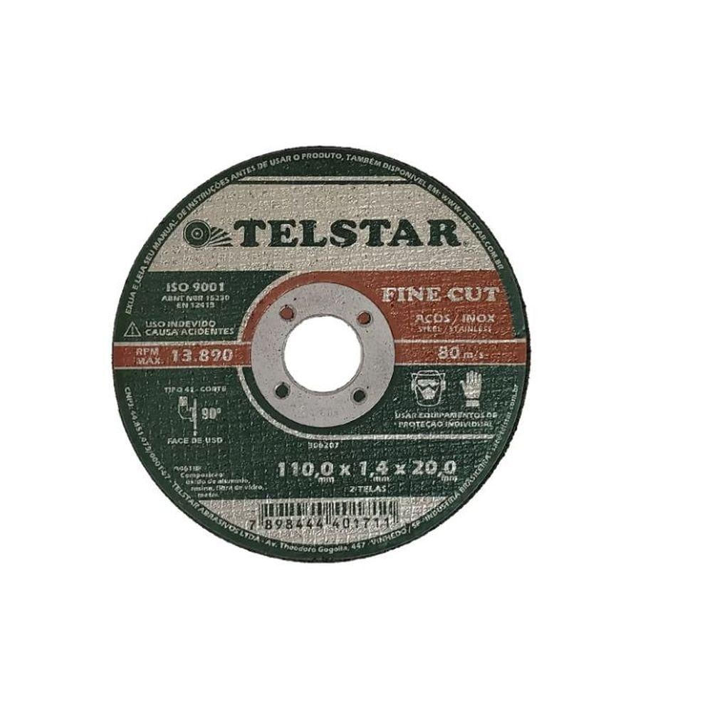 Disco Corte Fine Cut Inox- Ferro ' X 1,0 X 7-8' - Telstar