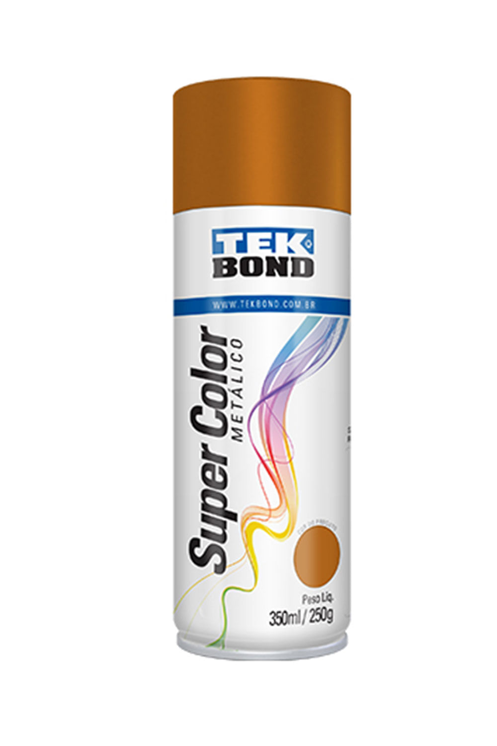 Tinta Acrílica Spray Super Color 350ml/250g Cobre Metálico