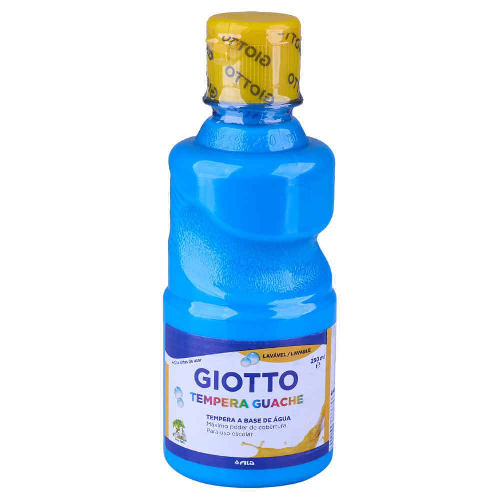 Tinta Guache Tempera Giotto Azul Celeste 250ml