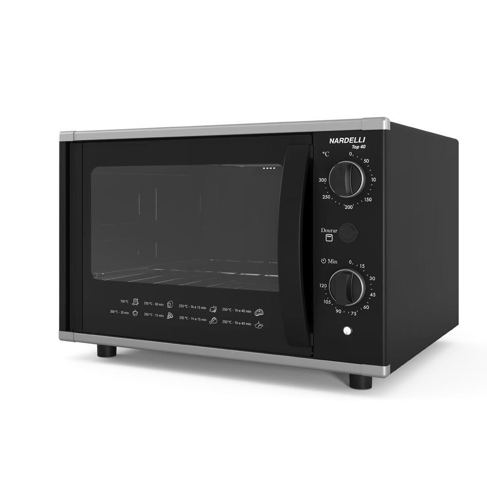 Forno Elétrico De Bancada Nardelli Top 40 Litros Preto 110V