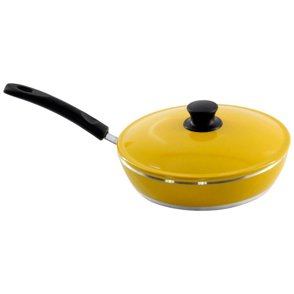 Frigideira Amarelo Resistente Gulê Em Alumínio
