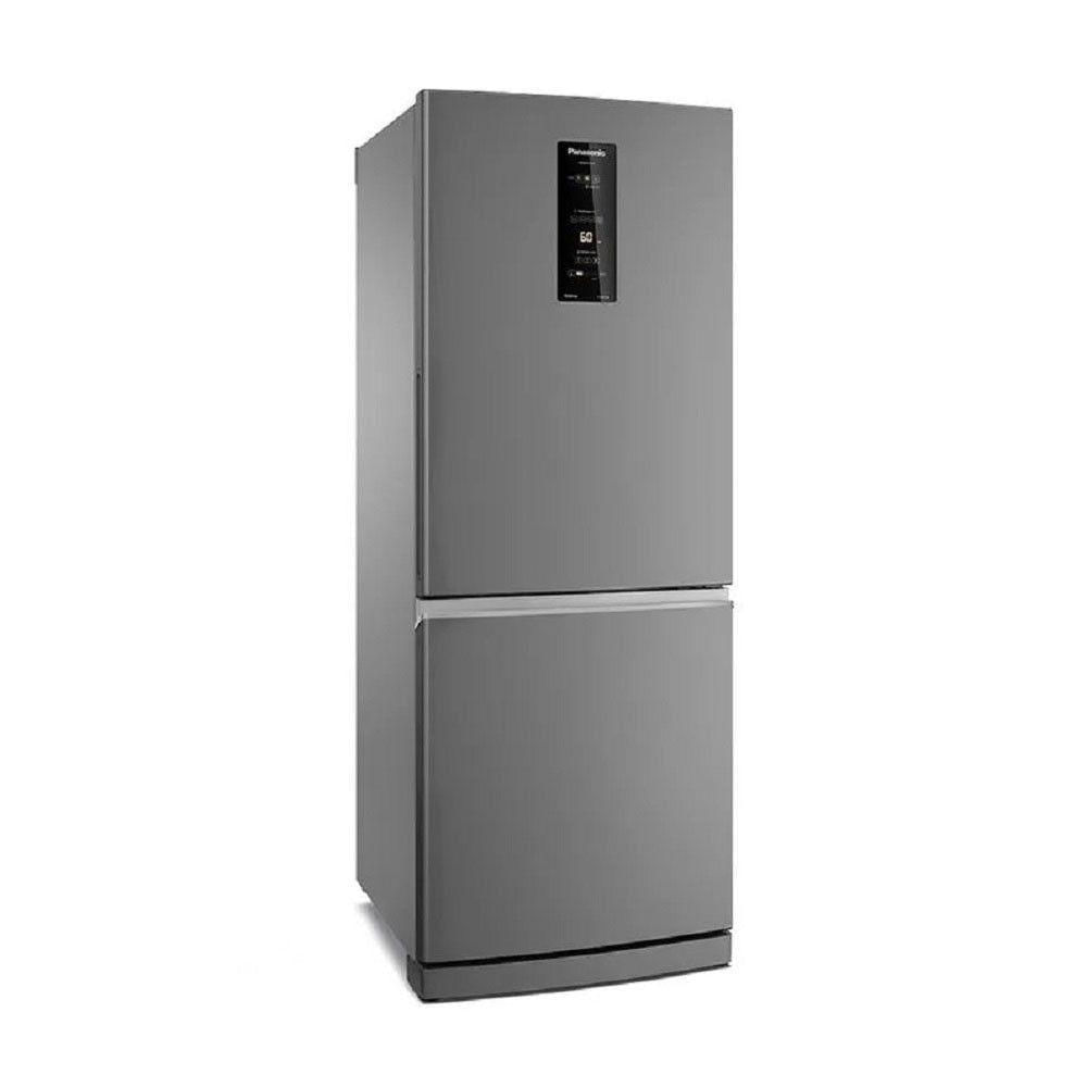 Geladeira 2 Portas 460 Litros Inverter Frost Free Panasonic Aço Escovado 220V