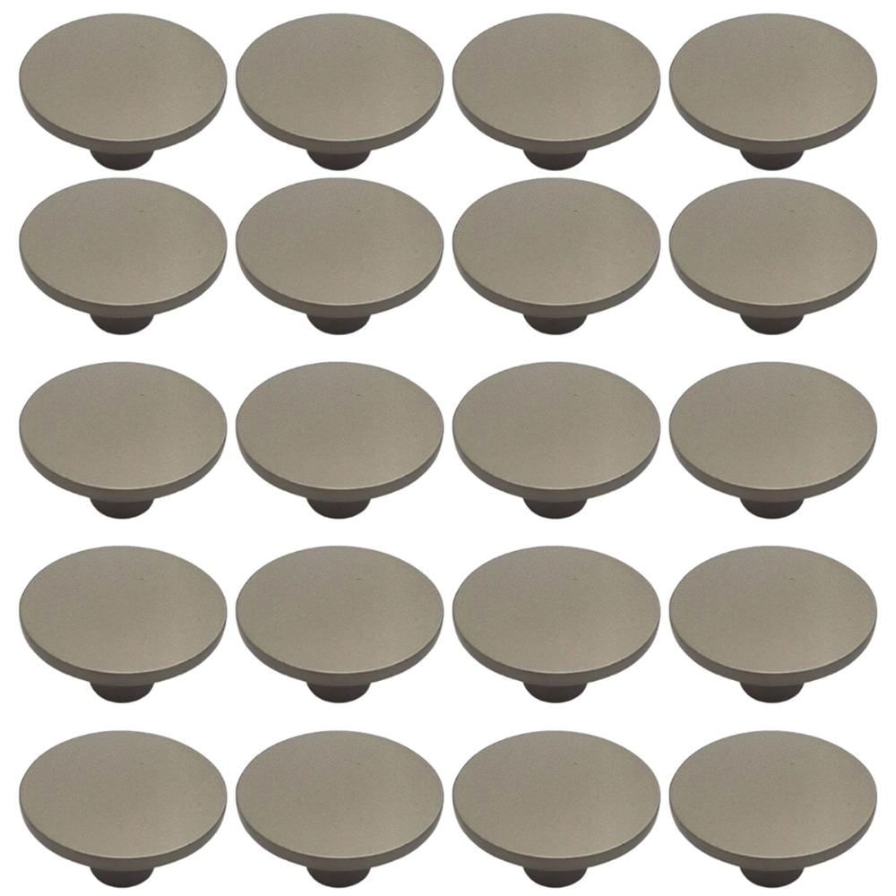 Kit 20 Puxadores Para Móvel Ponto 3,5cm Bronze Armários Gavetas 206 Naico
