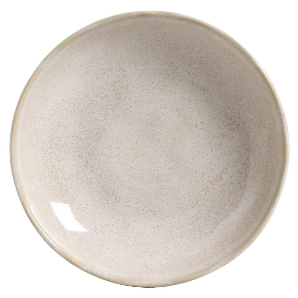 Prato Fundo Bio Latte 22cm Porto Brasil Cerâmica Off White 830ml Sopas Caldos Avulso