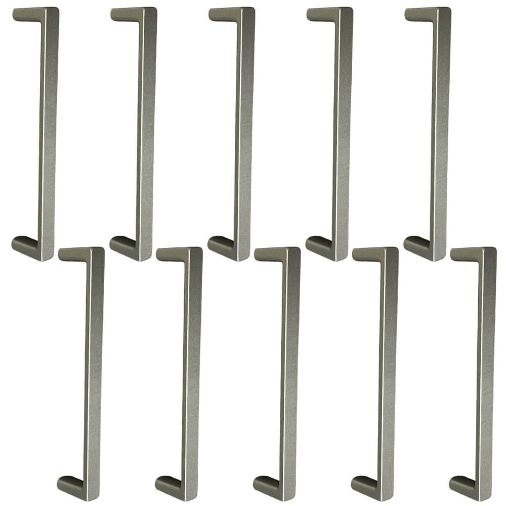 Kit 10 Puxadores para Móveis Alça Reta Oeiras 128mm Zamac Bronze Armários Gavetas Guarda-Roupas Torralba