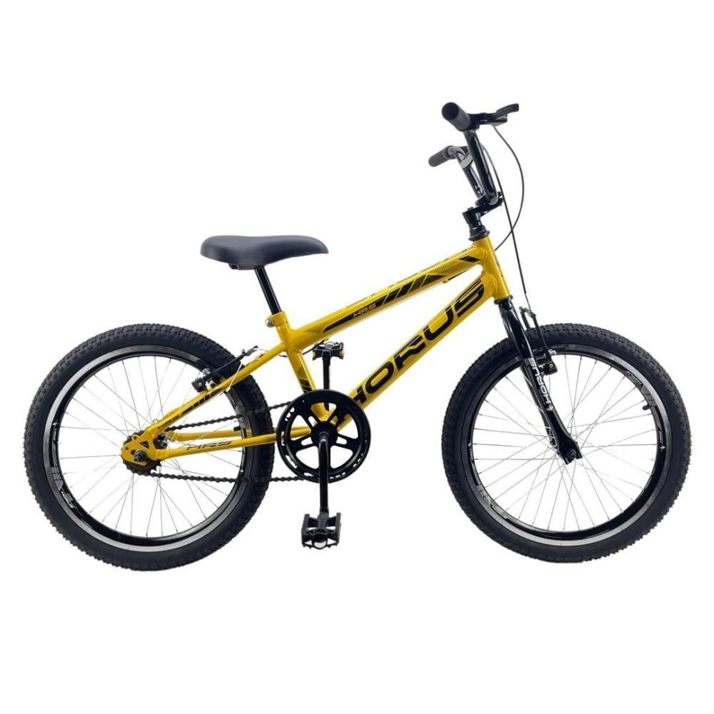 Bicicleta Infantil Aro 20 Cross Bmx Sport - Route Bike Amarelo