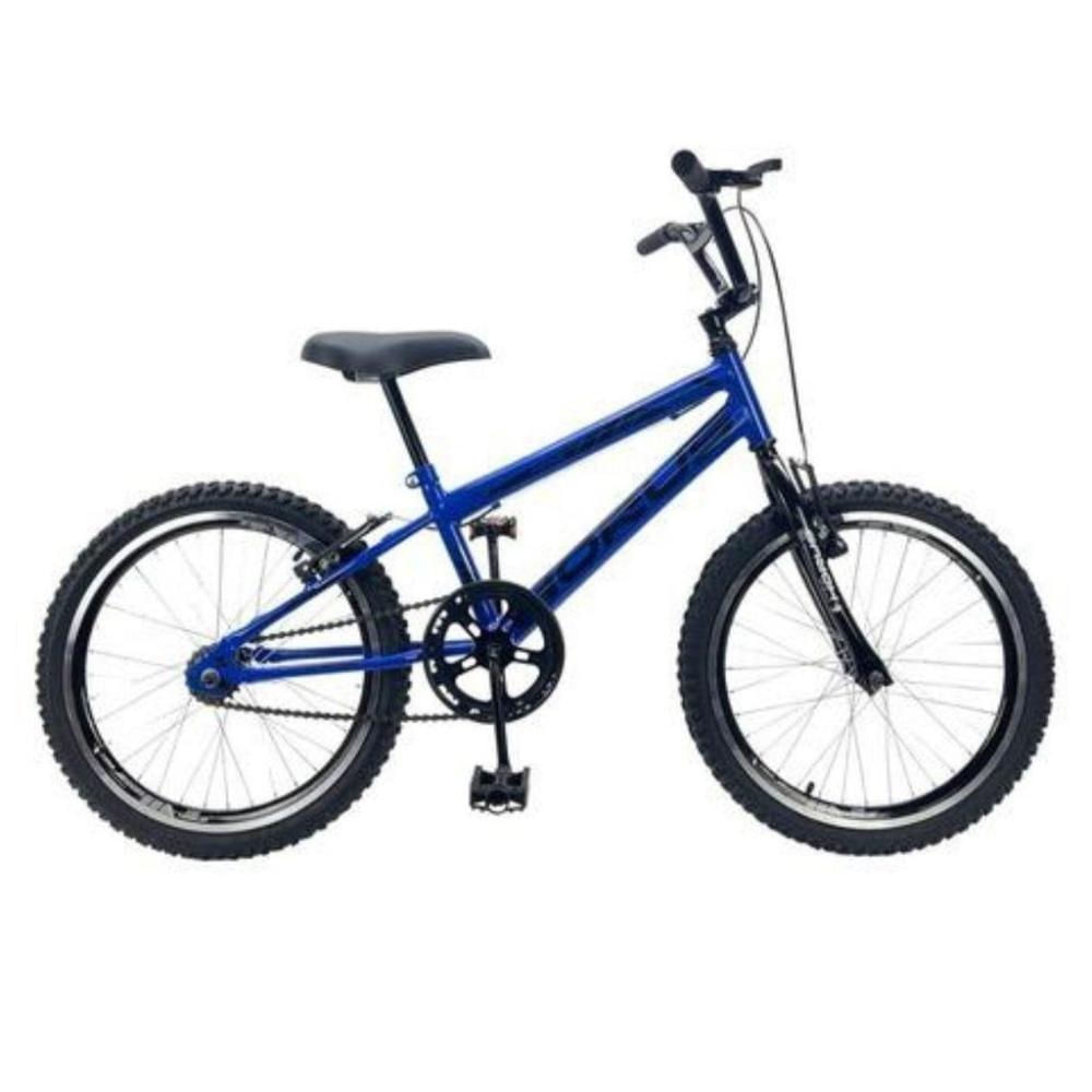 Bicicleta Infantil Aro 20 Mtb Force + Rodinha Lateral Azul
