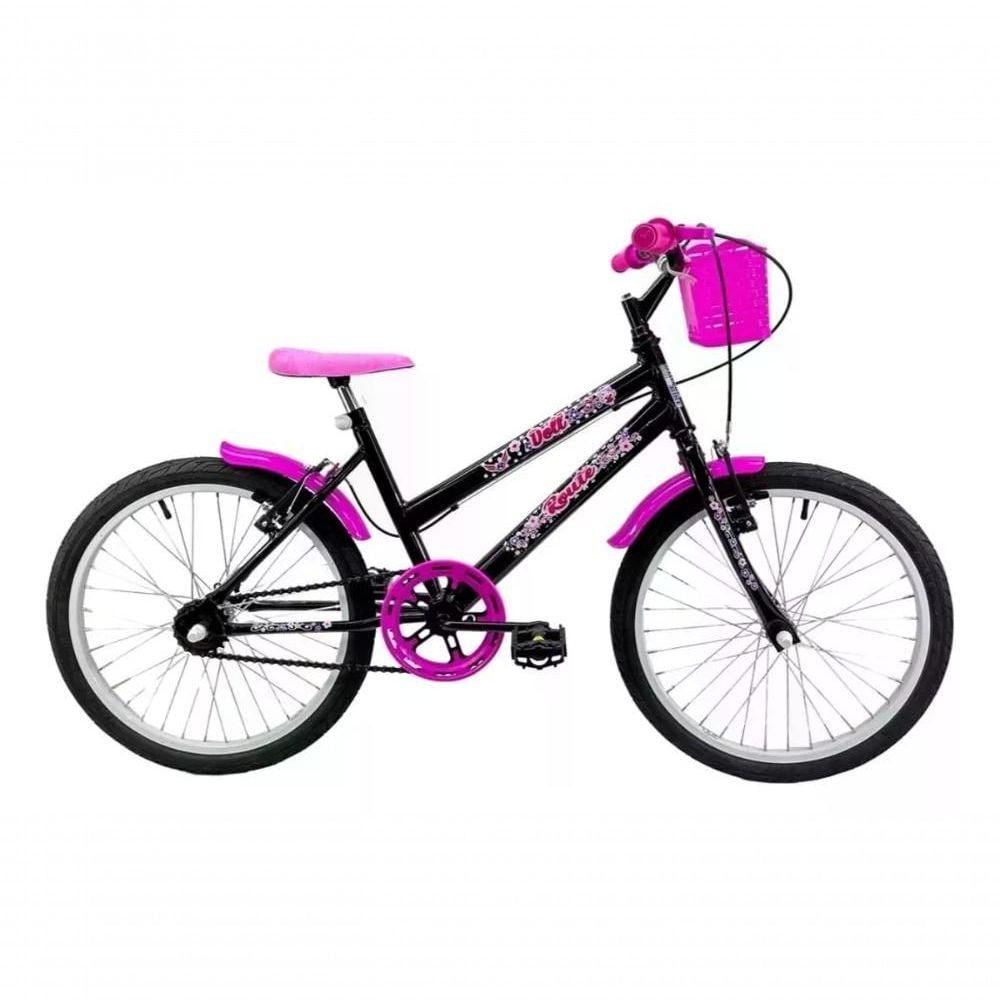 Bicicleta Infantil Aro 20 Doll Sem Rodinhas Preto