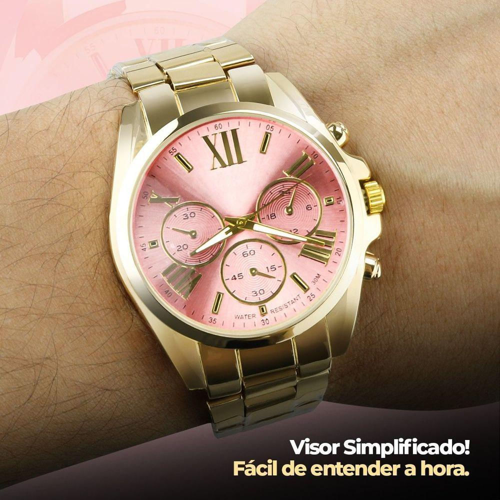 Colar Ouro + Caixa Presente Aço Inoxidavel Casual Qualidade Premium Social Dourado