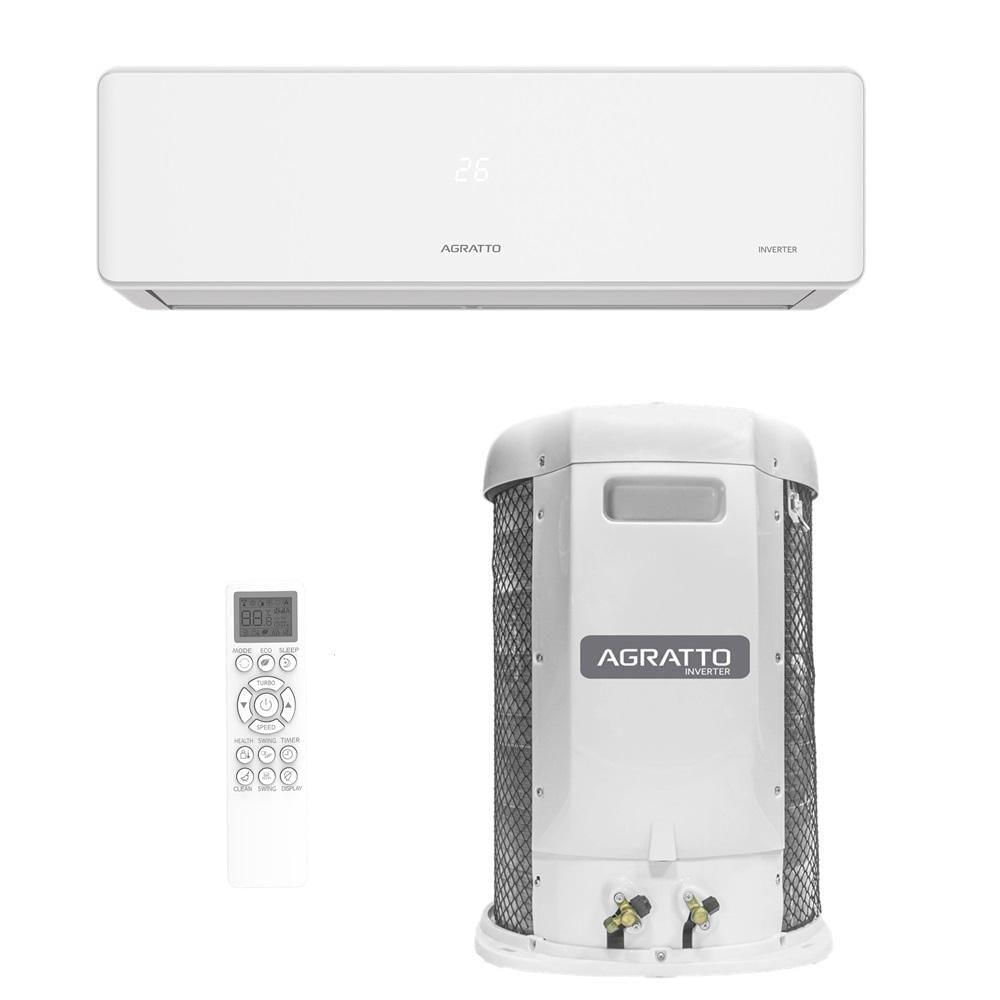 Ar Condicionado Split Agratto Hi Wall Fit Top Inverter 24.000 Btu/h Frio Monofásico Branco FICST24F-02 220V