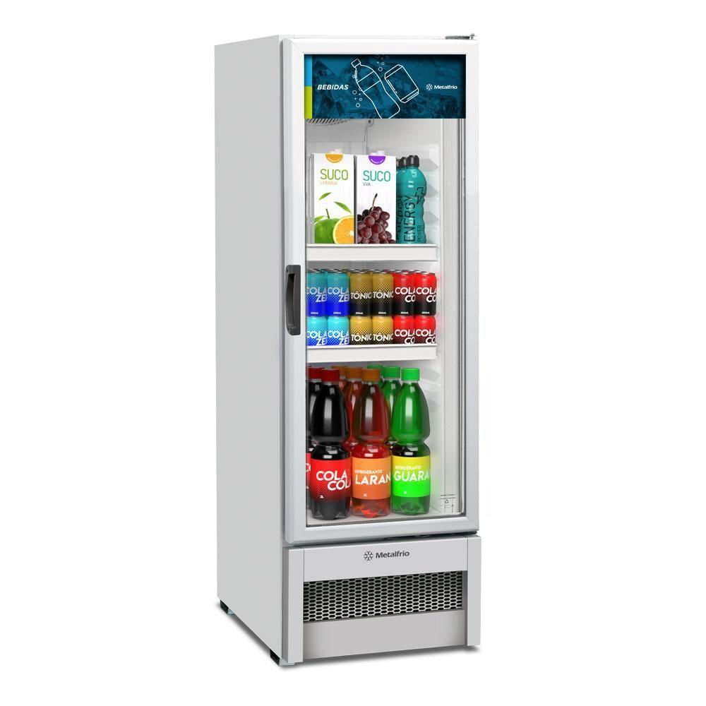 Visa Cooler Refrigerador Expositor Multiuso Porta Vidro 235l Vb25r Metalfrio - 220v