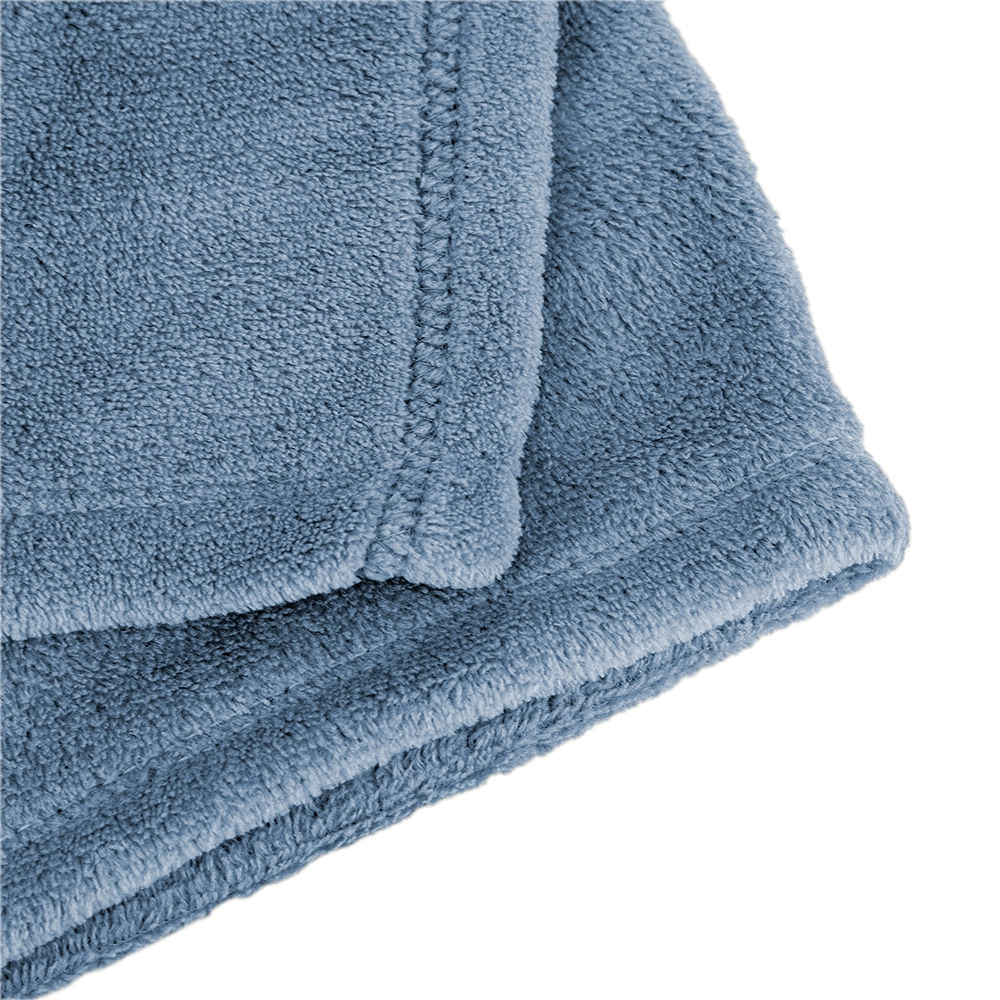 Manta Cobertor Queen Fleece Cazza Azul