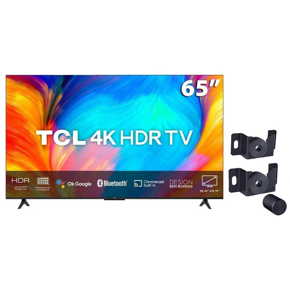 Smart TV TCL P635 65 + Suporte Fixo para TV Modelo SAV-1000