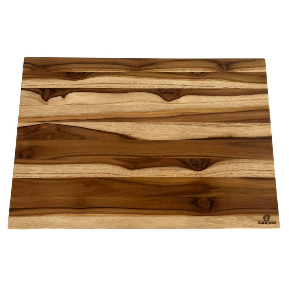 Tábua Teca para Abrir Massas 60x40x4cm Estação Corte Pizza Carne Zanline